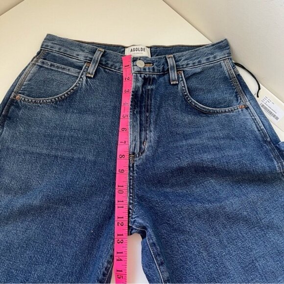 Agolde Magda Denim Carpenter in Darkness - Picture 8 of 13